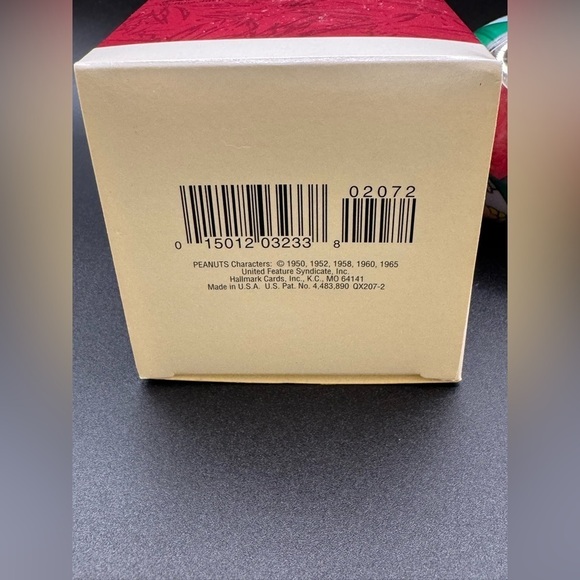 Hallmark Peanuts Glass Ball Ornament 1993 Snoopy Woodstock Charlie Brown Xmas - Picture 2 of 8